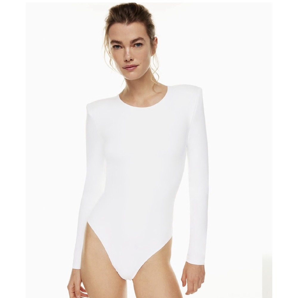 Artizia Babaton Contour Shoulder Pad Longsleeve Bodysuit Size X Large
